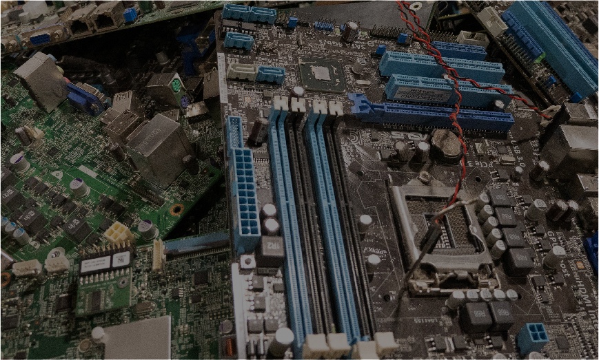 circuit board pile for recycling